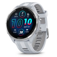 Forerunner® 965 -Titanium Bezel with Whitestone Case and Whitestone/Powder Grey Silicone Band - 010-02809-11 - Garmin